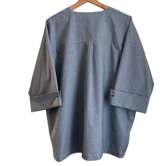 Ming Wang Women Jacket Top Size XL Oversized Modern Minimalist Quiet Luxury - Picture 2 of 11